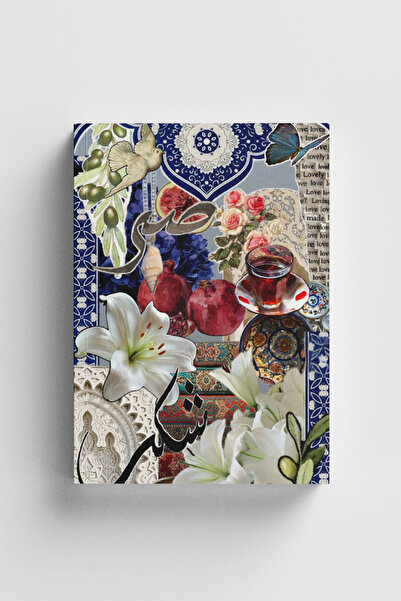 Bi Dünya Haber Collage Series 3- Mediterranean Dotted Notebook