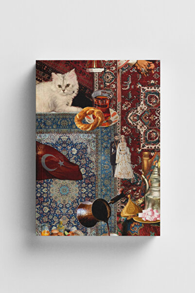 Bi Dünya Haber سلسلة كولاج 28 - دفتر ملاحظات مزود بنقاط على طراز مجلة عثمانية