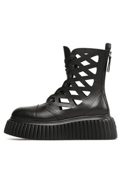 AGL γυναικεία μποτάκια μέχρι τον αστράγαλο D751517PGKI0341013 μαύρα