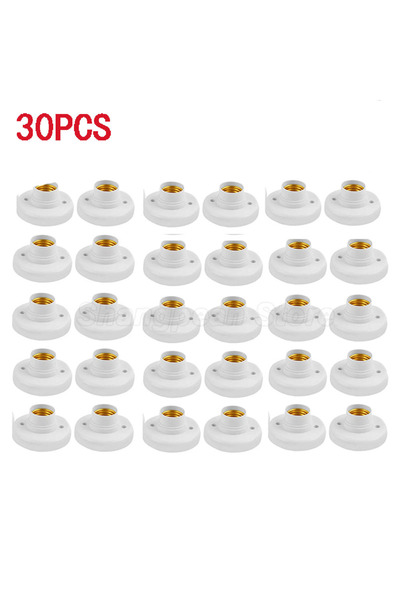 Choice5 قاعدة تثبيت لمبة إضاءة السقف E27، 30 قطعة أو 5-50 قطعة، لون أبيض وذهب...