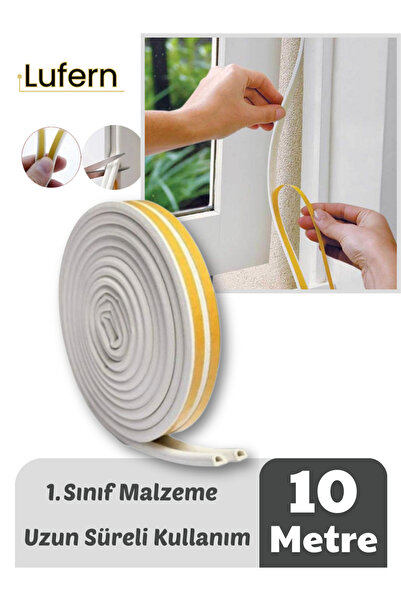 Lufern Premium Kapı Pencere Soğuk Toz Geçirmez İzolasyon Fitili Kendinden Yap...