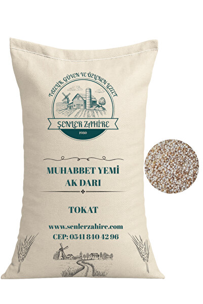 ŞENLER ZAHİRE Muhabbet Yemi Ak Darı – Tozsuz ve Temiz Kuş Yemi – 10 Kg