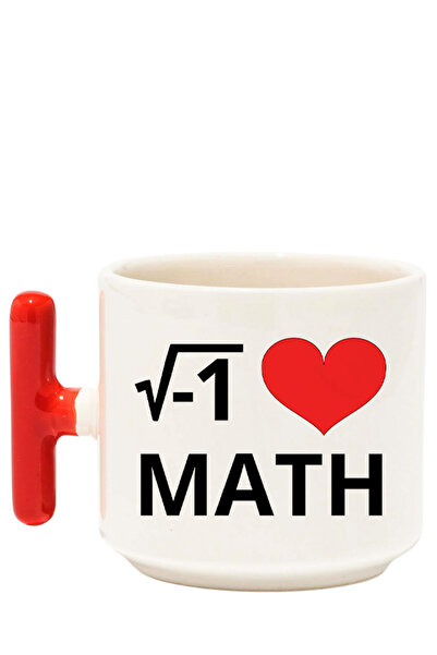 qoeuyl boutique Mathematics Love I Love Math Printed Student Teacher Gift t Latte Mug with Handle
