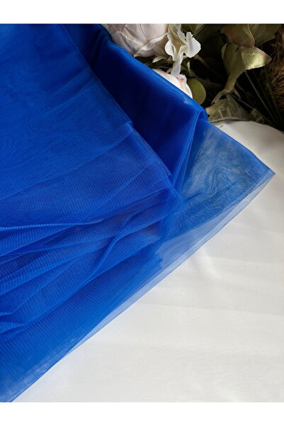 Hobigram Saks Blue Dream Tulle 100X300 cm | Engagement, Henna, Wedding, Bundle, Door and Party Decoration Fabric 5 Meters