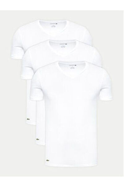 Lacoste Σετ 3 ανδρικών μπλουζών TH3374 Λευκό