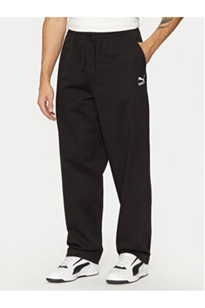 Puma Ανδρικό παντελόνι από ύφασμα 624259 Μαύρο