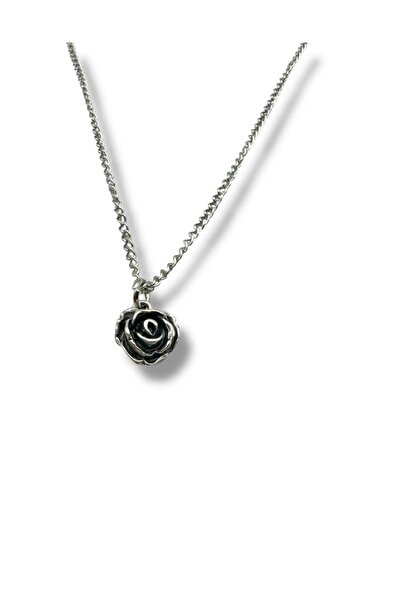 Herşey Nota Minimal Rose (Rose) Figured Chain Necklace – Elegant, Stylish and Romantic Design