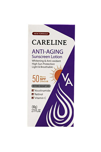 Careline كيرلاين لوشن لمكافحة علامات التقدم بالسن بعامل وقاية 50 SPF من الشمس...