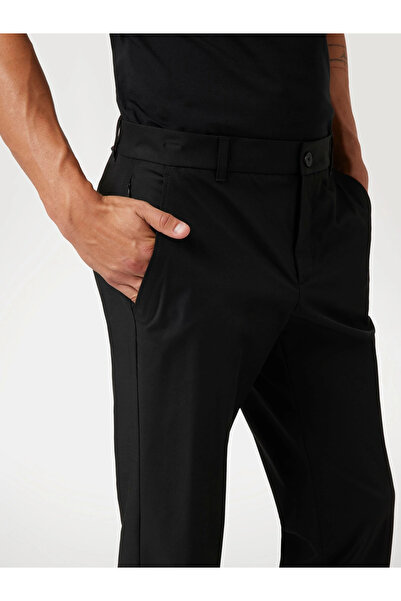 Guess Myron Men's Black Slim Fit Trousers M4Yb01Wg9Z2-Jblk