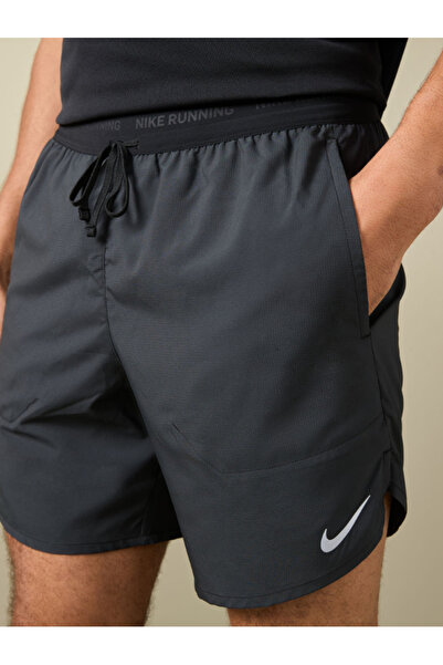 Nike Stride Dri-FIT 18 cm Slip Astarlı Siyah Erkek Koşu Şortu