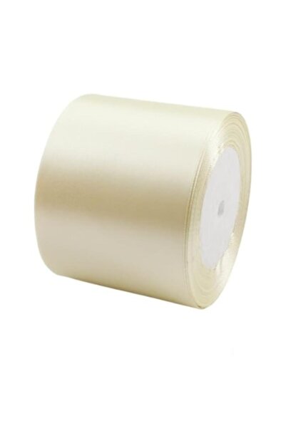 OEM Panglică de satin, lățime 7,5 cm, 1 rolă 22,9 m, crem