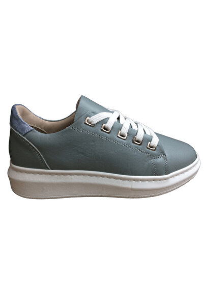 OrtopedikAL 2010 Womenly Style Grey Women's Casual Shoes %100 Genuine Leather