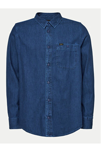 Lee Ανδρικό τζιν πουκάμισο 112355712 Μπλε