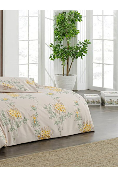 Bikaya Home Kristal Ranforce Double Duvet Cover Set |   100% Cotton |   57 Tel |   4 Pieces |   Luxury Box