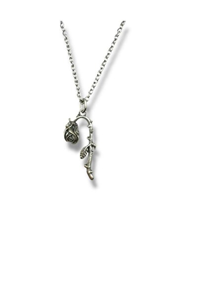 Herşey Nota Rose Figured Necklace – Elegant, Romantic and Unique Design