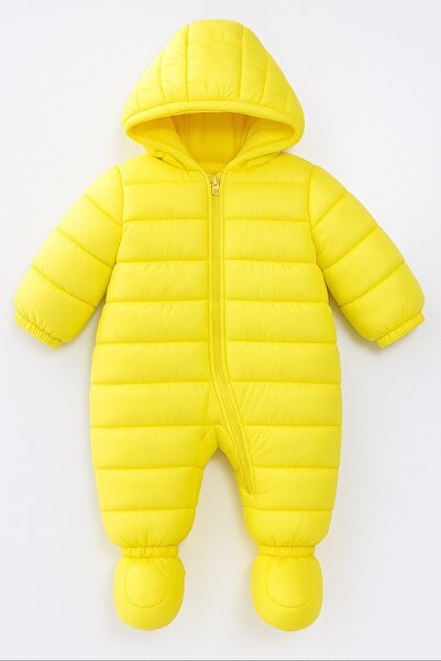 DeKuBaby Yeni Sezon Kapüşonlu Kışlık Ünisex Bebek Kozmonot-Astronot Tulum Mont