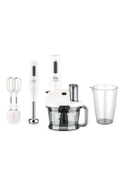 woodhub Dört Parçalı 1000W Güçlü Blender Seti, Beyaz Renk