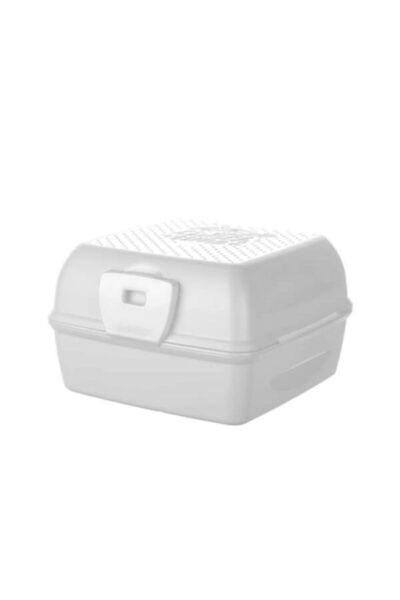 sweenhome Square Model Lunch Box with Lid, Lockable Spoon and Fork, 1.4 Lt