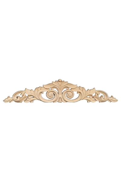 OEM Ornament decorativ din lemn, model Miss 1, floral, 600mm x 120mm x 10mm