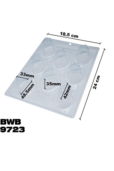 OEM Forma pentru ciocolata BWB 9723, 18.5 x 24 cm, plastic, silicon, transparent