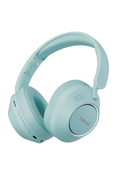 TENPLUS سماعة رأس بلوتوث TEN PLUS لاسلكية – أسود، صوت عالي الجودة وبطارية تدوم طويلاً