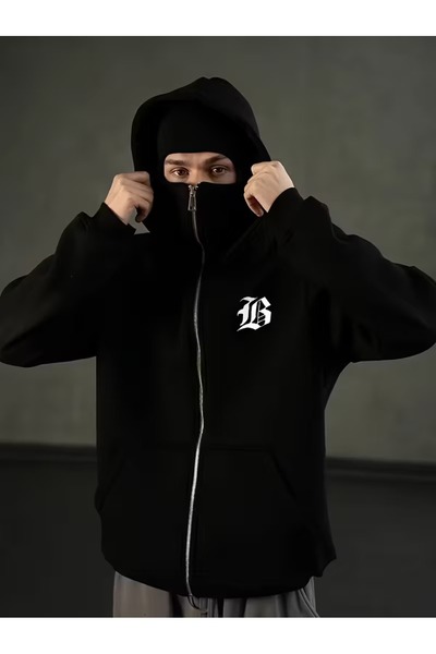 ship master Hanorac unisex Ninja cu mască de zăpadă Cardigan din lână groasă ...