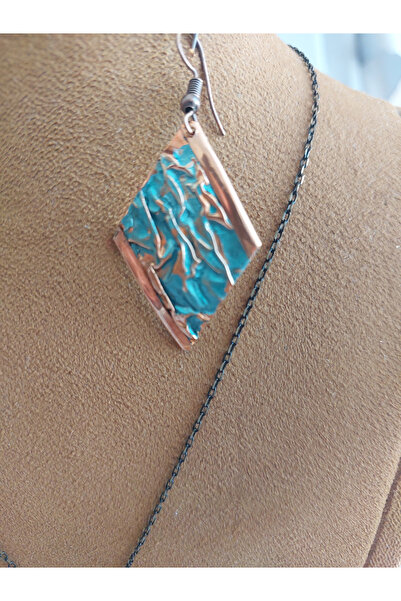 Laja&Co Pure Copper 2-Piece Jewelry Set, Necklace Earring Set