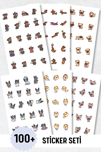 Eldesen Tasarım 6'lı Sticker Seti / Bullet Journal / Scrapbook / Ajanda Etike...