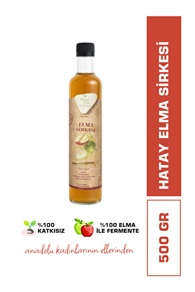 Hatay Elma Sirkesi 500 g | %100 Doğal Fermente, Katkısız Gurme Sirke