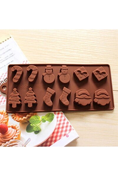 Ege Pastacılık قالب سيليكون للشوكولاتة بنمط السنة الجديدة