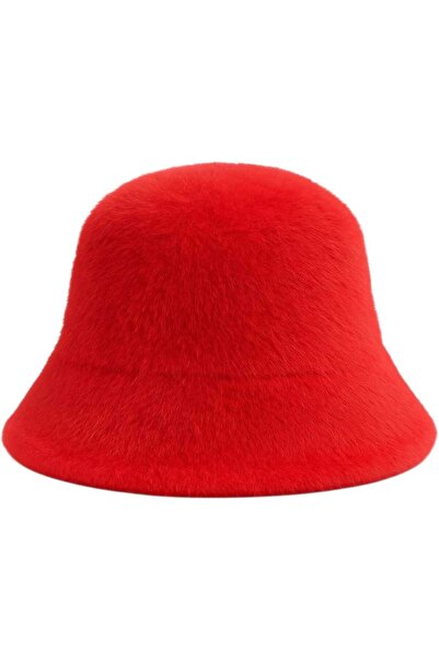 Trenderrs Women's Soft Plush Adjustable Drawstring Bucket Hat Set of 2