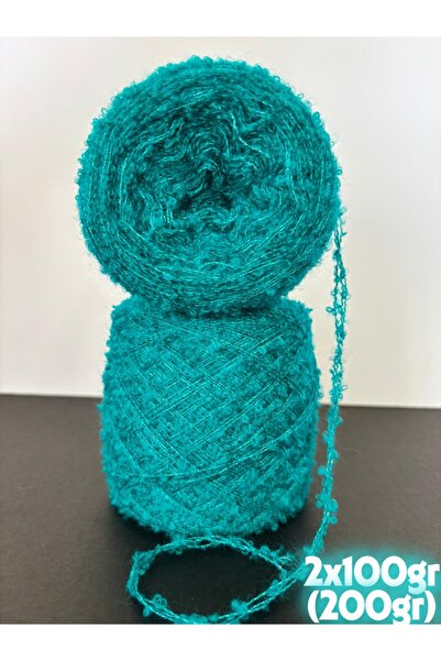 Ana&Kuzusu İplik Turkuaz (3 kat sarım) kalın buklet örgü ip 200gr