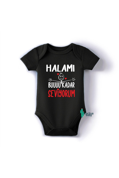 CACTUS COLLECTION Amca Hala Abi̇ Abla Teyze Baba Written on It Baby Bodysuit ...