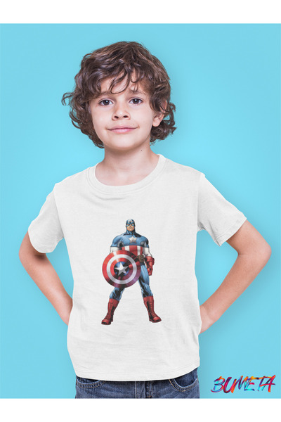Bumeta Tricou Captain America Captain America Marvel pentru copii
