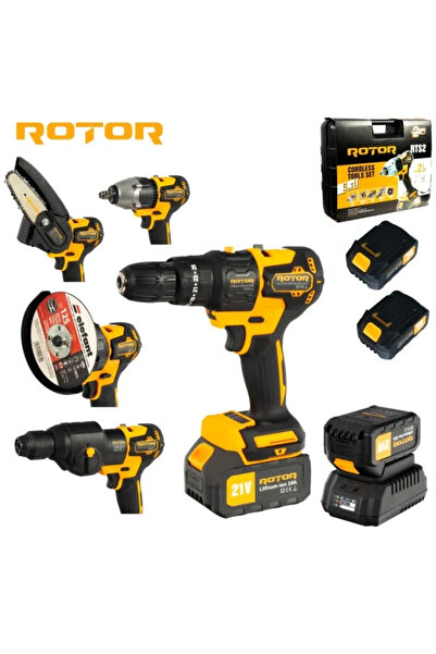 Rotor Acumulator multifuncțional 5 în 1 pe RTS2, 24000 rot/min, 21V/3Ah, fără...