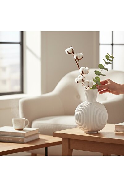 zezedesing Διακοσμητικό Κεραμικό Βάζο 11 x 11 x 15 εκ.