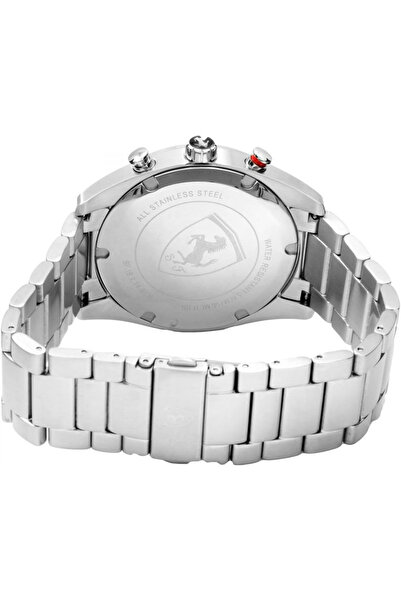 Scuderia Ferrari Ferrari Men's Black Dial Stainless Steel Band Watch 0830176