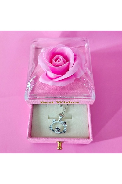 velve Cutie eleganta cu sertar Fragrant Desires, stilizata cu trandafir de sa...