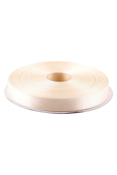 OEM Panglică de satin, set de 5 bucăți, lățime 1 cm, culoare ivory, rolă 22 m