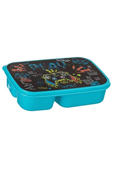 SyaMAG Children's food container, 3 compartments, gamer model, 1 Liter