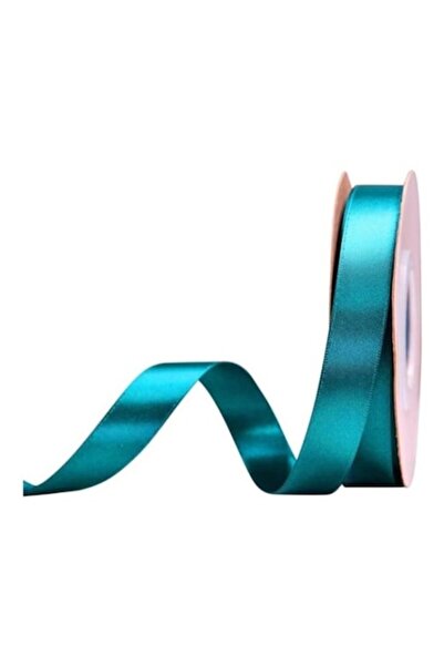 OEM Satin Ribbon, Set of 5 Pieces, 1 cm Wide, Turquoise Color, 22 m Roll