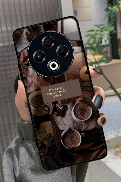 TECNO Spark 30 Uyumlu Kahverengi Poster Tasarımlı Glossy Premium Kılıf