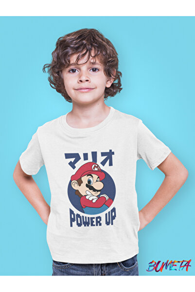 Bumeta تي شيرت ماريو باور أب للأطفال