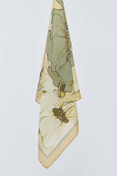 Modakaşmir Şakayık Desen Bambu Eşarp