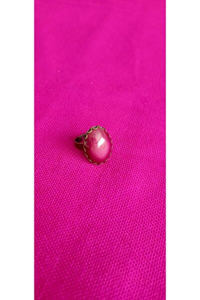 Nurtakı Adjustable Copper Color Ring with Tile Stone