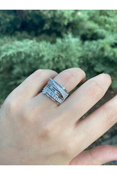 KARSU 925 Ayar Gümüş Sarmal Yüzük Luxxury