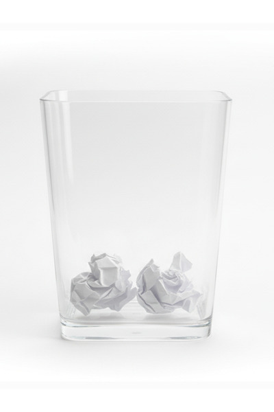 ALKHANBASHI سلة مهملات مربعة شفافة من الأكريليك | تصميم عملي وعصري لمختلف الم...