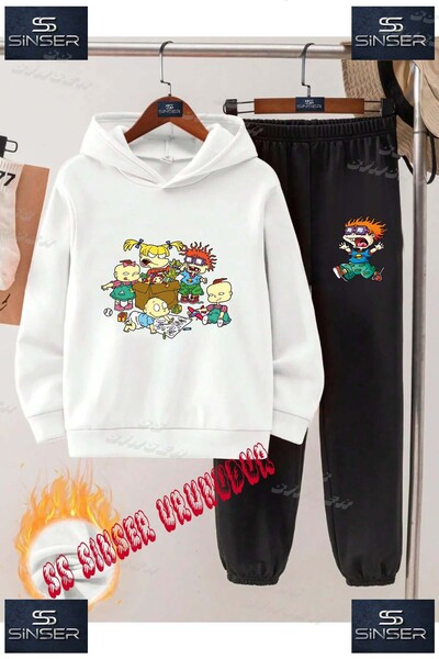 SS SİNSER Children's Unisex "Bbaby Family Orange Children's Special Printed H...