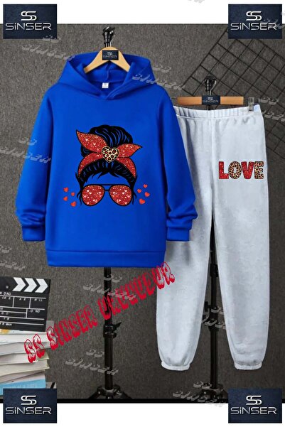 SS SİNSER Set de trening cu hanorac cu imprimeu special pentru copii, unisex,...