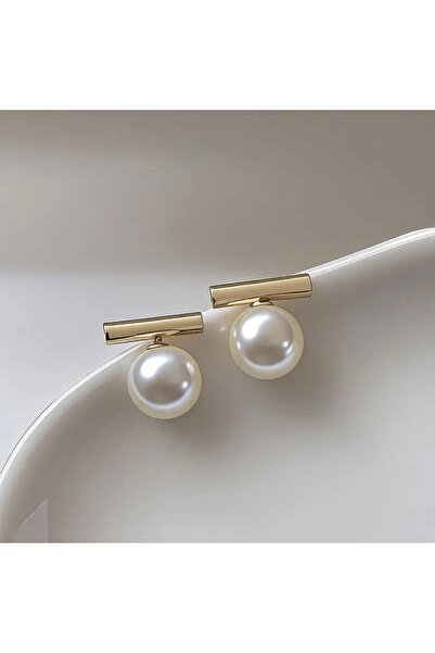 MAYAVERA DESİGN Minimalist altın tonlu küpe